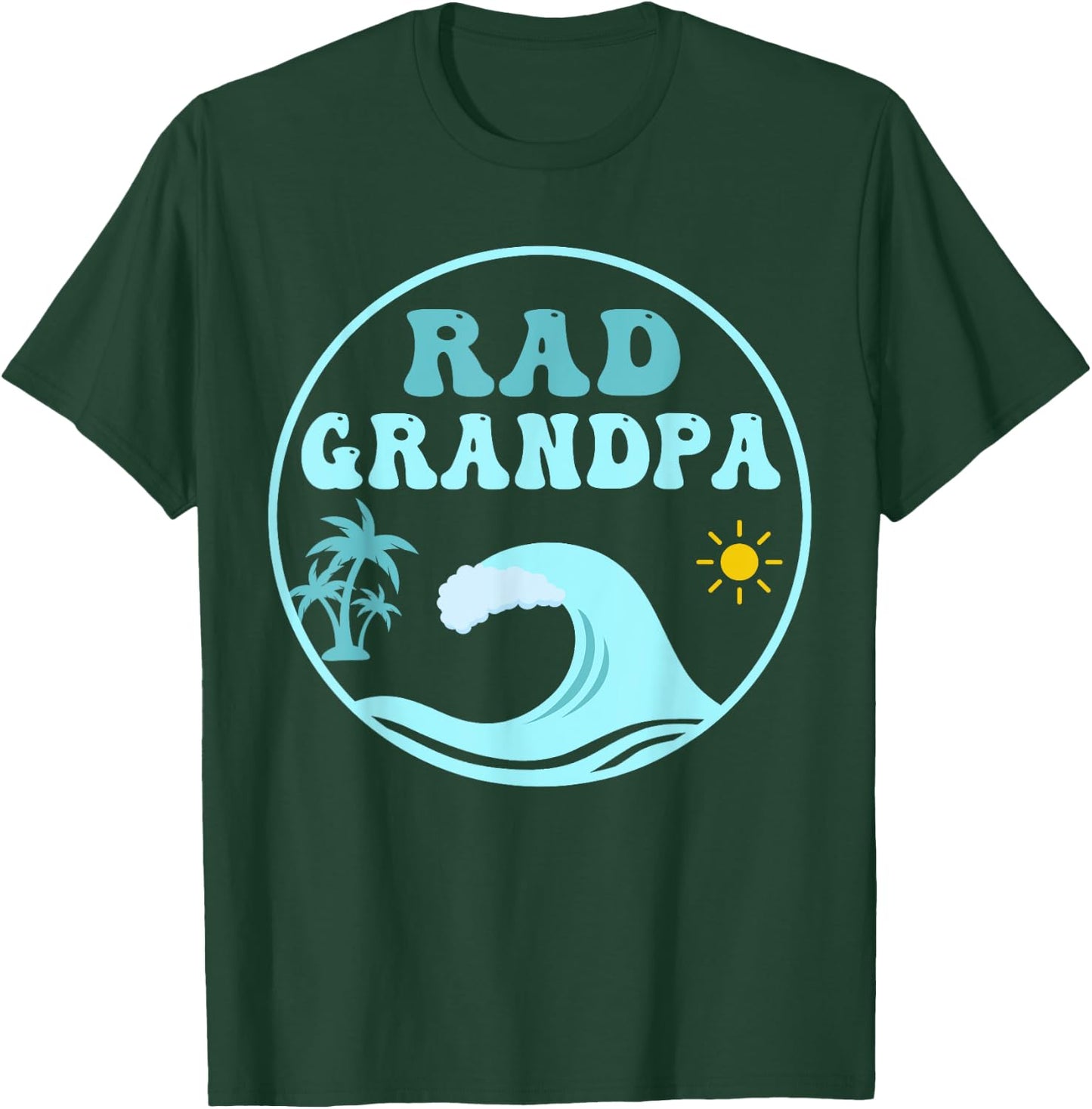 Rad Grandpa The Big One 1st Birthday Surf Family Matching T-Shirt - T-Shirt | Forest