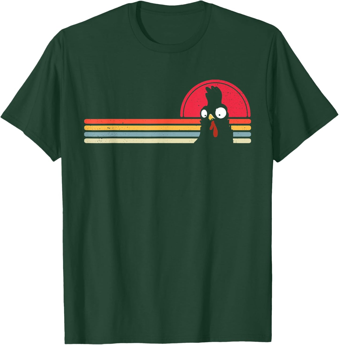 Chicken Farming Retro Chicken Farmer Girls Boys Men T-Shirt - T-Shirt | Forest