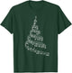 Music Note Christmas Tree X-mas Pajama Musician T-Shirt - T-Shirt | Forest