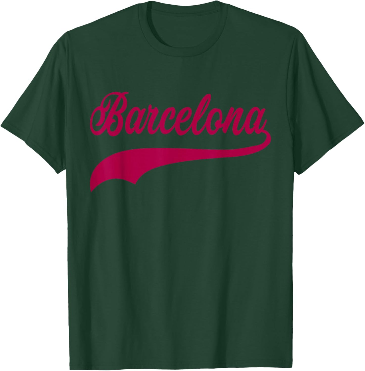Barcelona Vintage Sports Style T-Shirt - T-Shirt | Forest