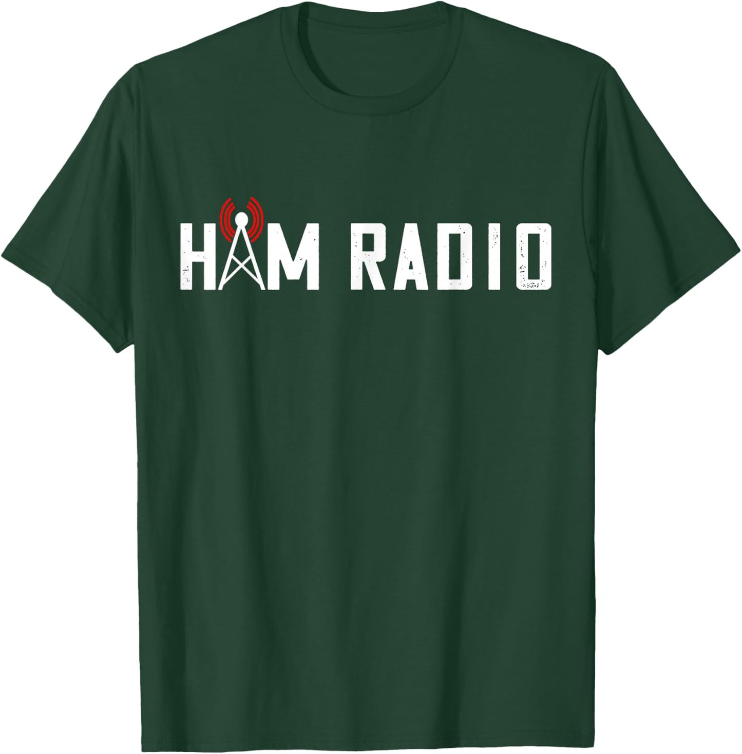 Tower Amateur Radio Ham Radio Operator Ham Radio Frequency T-Shirt - T-Shirt | Forest