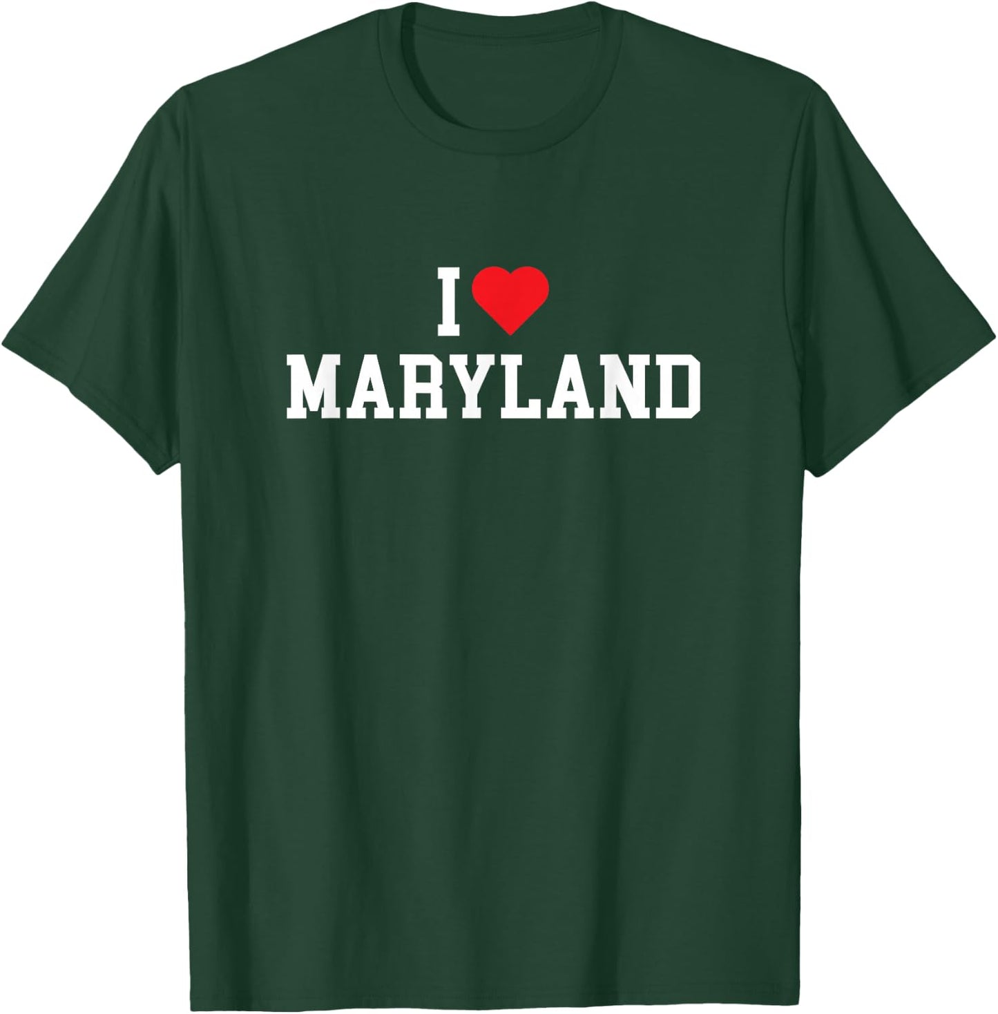Maryland - I Love Maryland - Throwback Design - Classic T-Shirt - T-Shirt | Forest