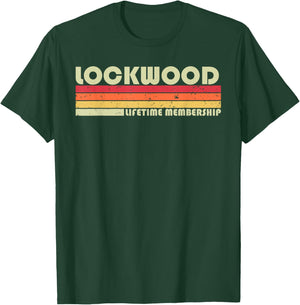 LOCKWOOD Surname Funny Retro Vintage 90s Birthday Reunion T-Shirt - T-Shirt | Forest