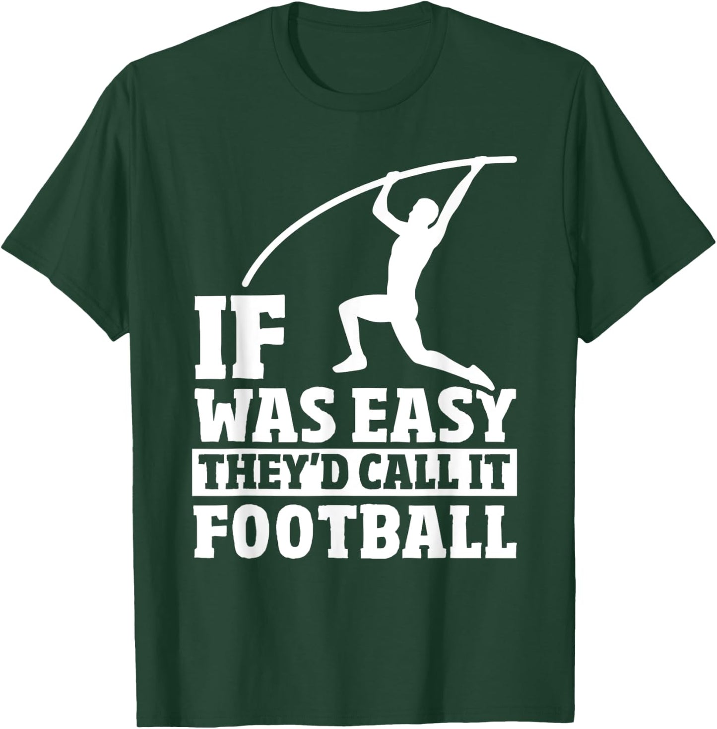 Funny Pole Vault Jumper - Pole Vaulting Sports Pole Vault T-Shirt - T-Shirt | Forest