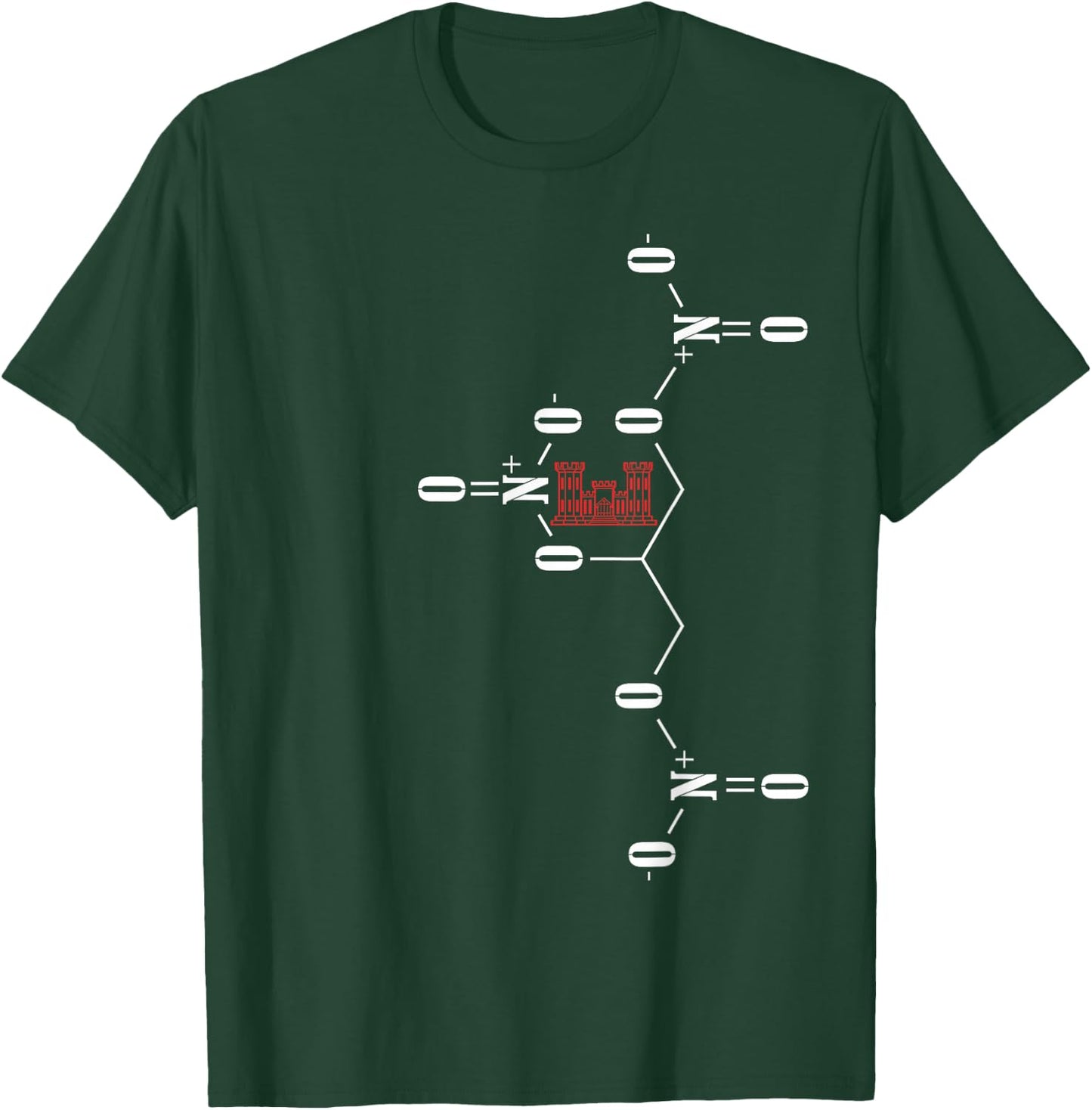 Military, Combat Engineer, dynamite chemical makeup T-Shirt - T-Shirt | Forest