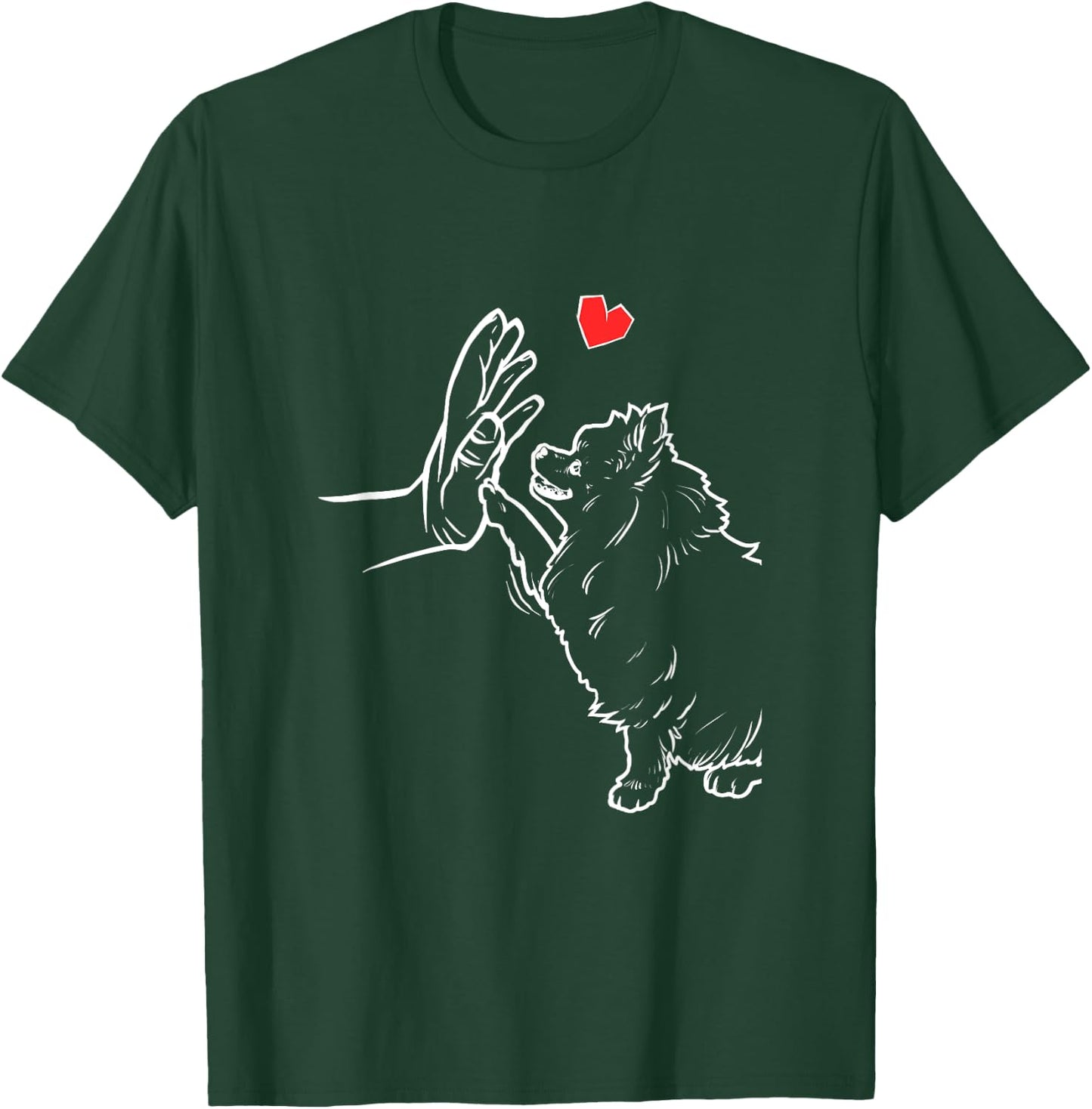 Pomeranian Dog Love Cute Pomeranian T-Shirt - T-Shirt | Forest