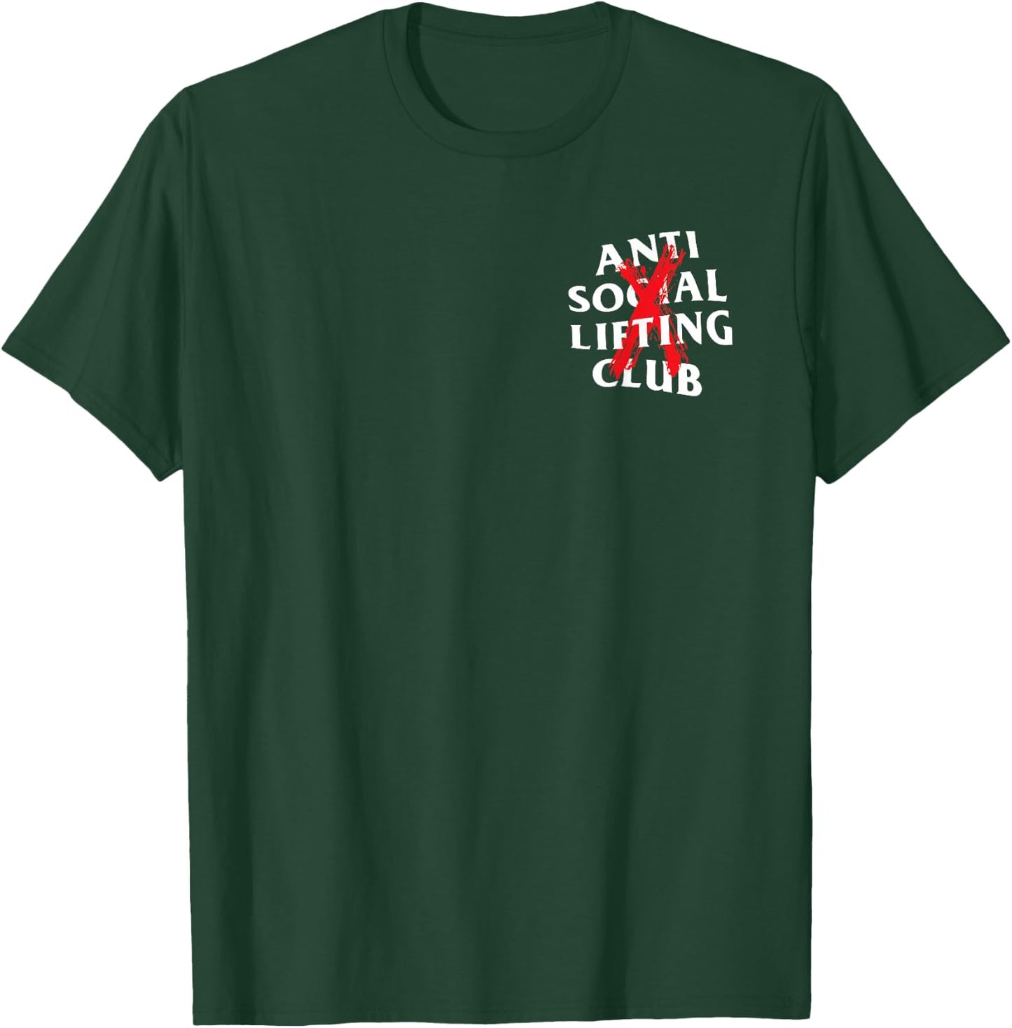Anti Social Lifting Club: Canceled Red (Front + Back) T-Shirt - T-Shirt | Forest