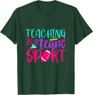 Inspirational Teacher's Day Quote Teaching Is A Team Sport Men Women T-Shirt - T-Shirt | Forest