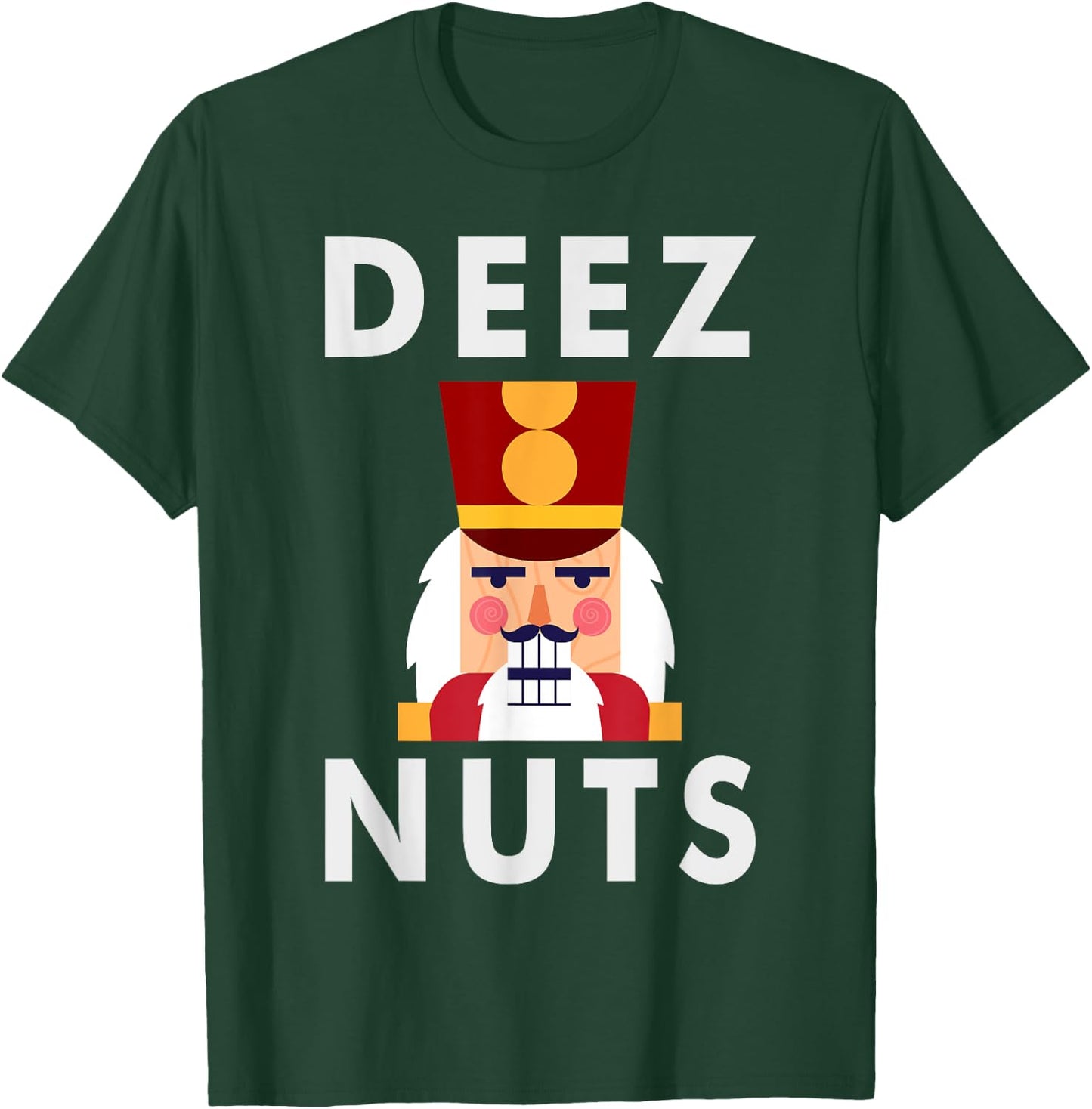 Deez Nuts | Funny Christmas Nutcracker Kids T-Shirt - T-Shirt | Forest