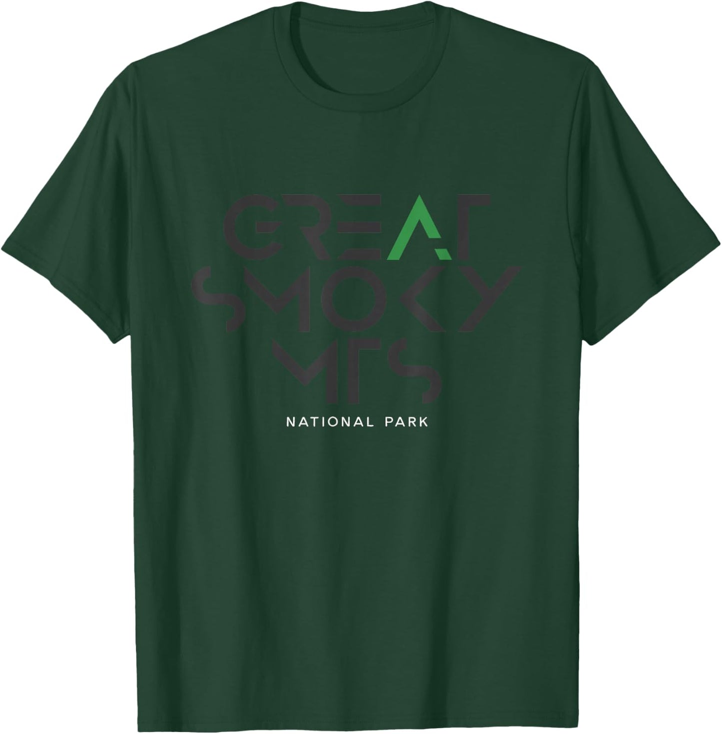 Great Smoky Mountains National Park Tonal Retro Vintage T-Shirt - T-Shirt | Forest