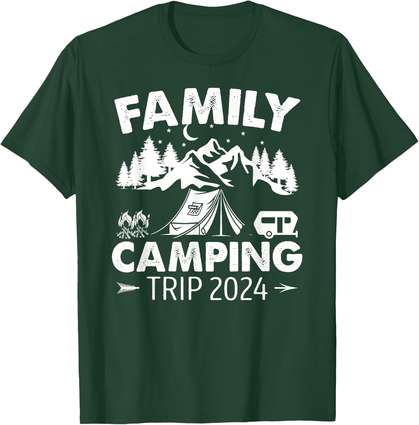 Family Camping Trip 2024 Camping T-Shirt - T-Shirt | Forest