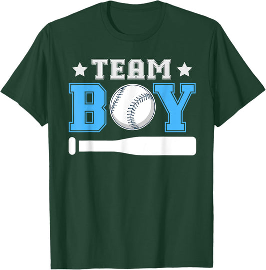 Team Boy Design for a Baseball Gender Reveal T-Shirt - T-Shirt | Forest