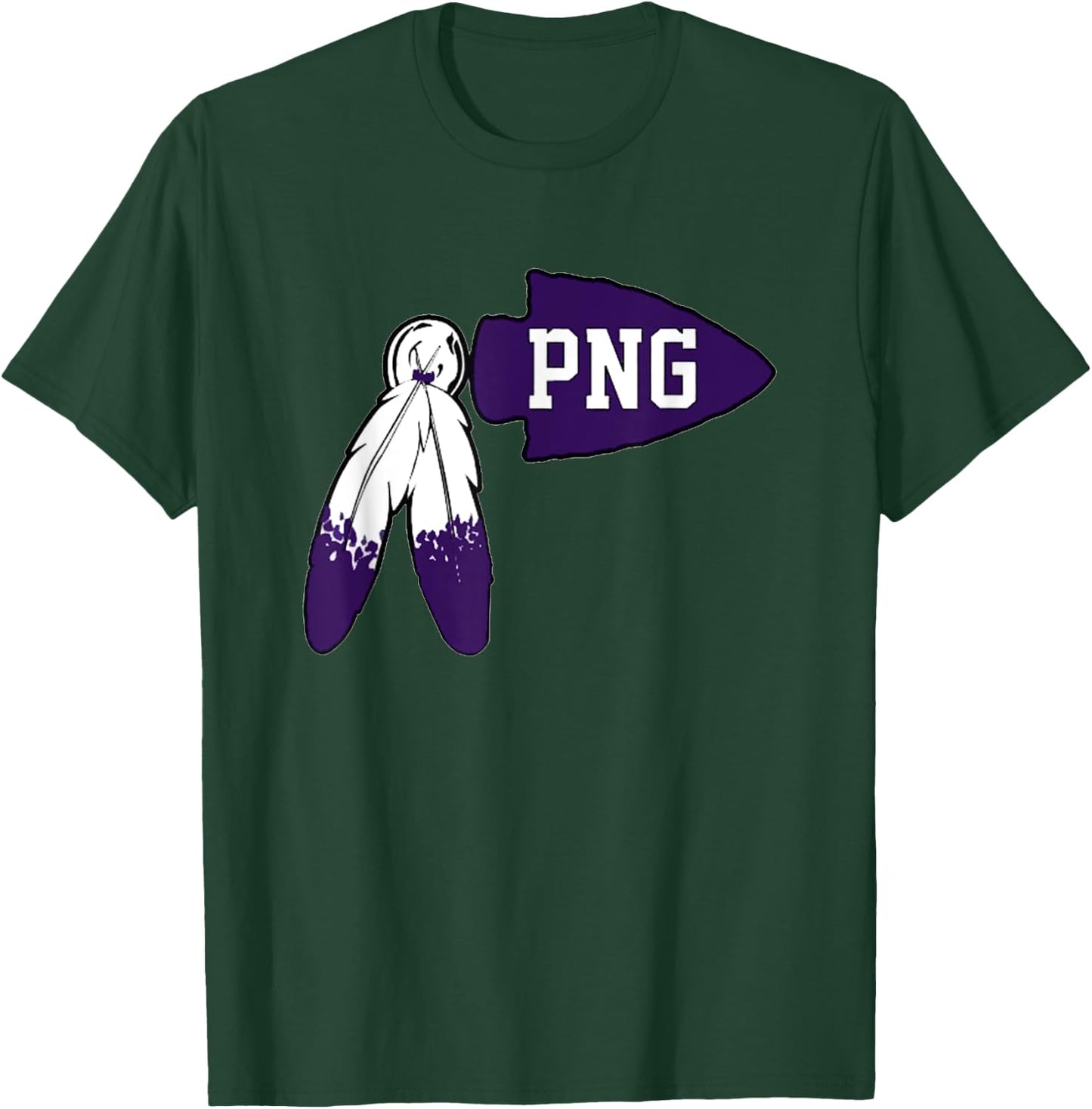 Port Neches-Groves High School PNG Feathers Indians Football T-Shirt - T-Shirt | Forest