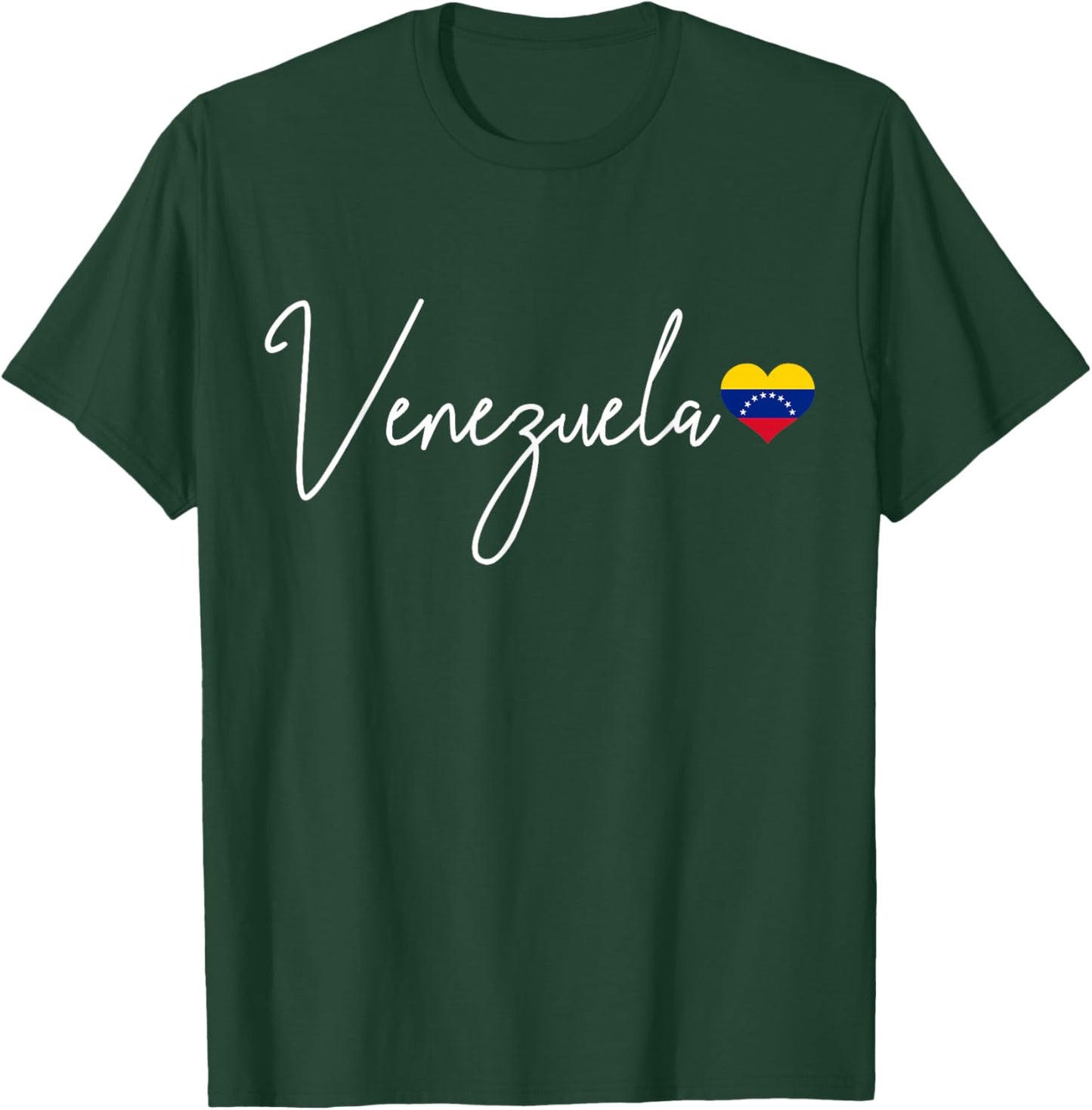 Venezuela Heart Pride Venezuelan Flag T-Shirt - T-Shirt | Forest