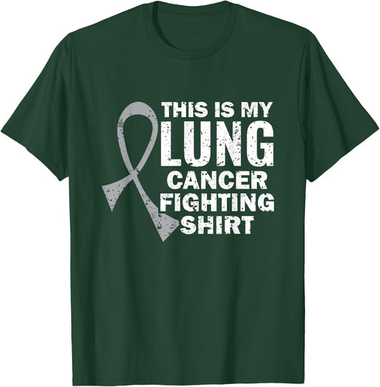 This Is My Lung Cancer Fighting Shirt T-Shirt - T-Shirt | Forest