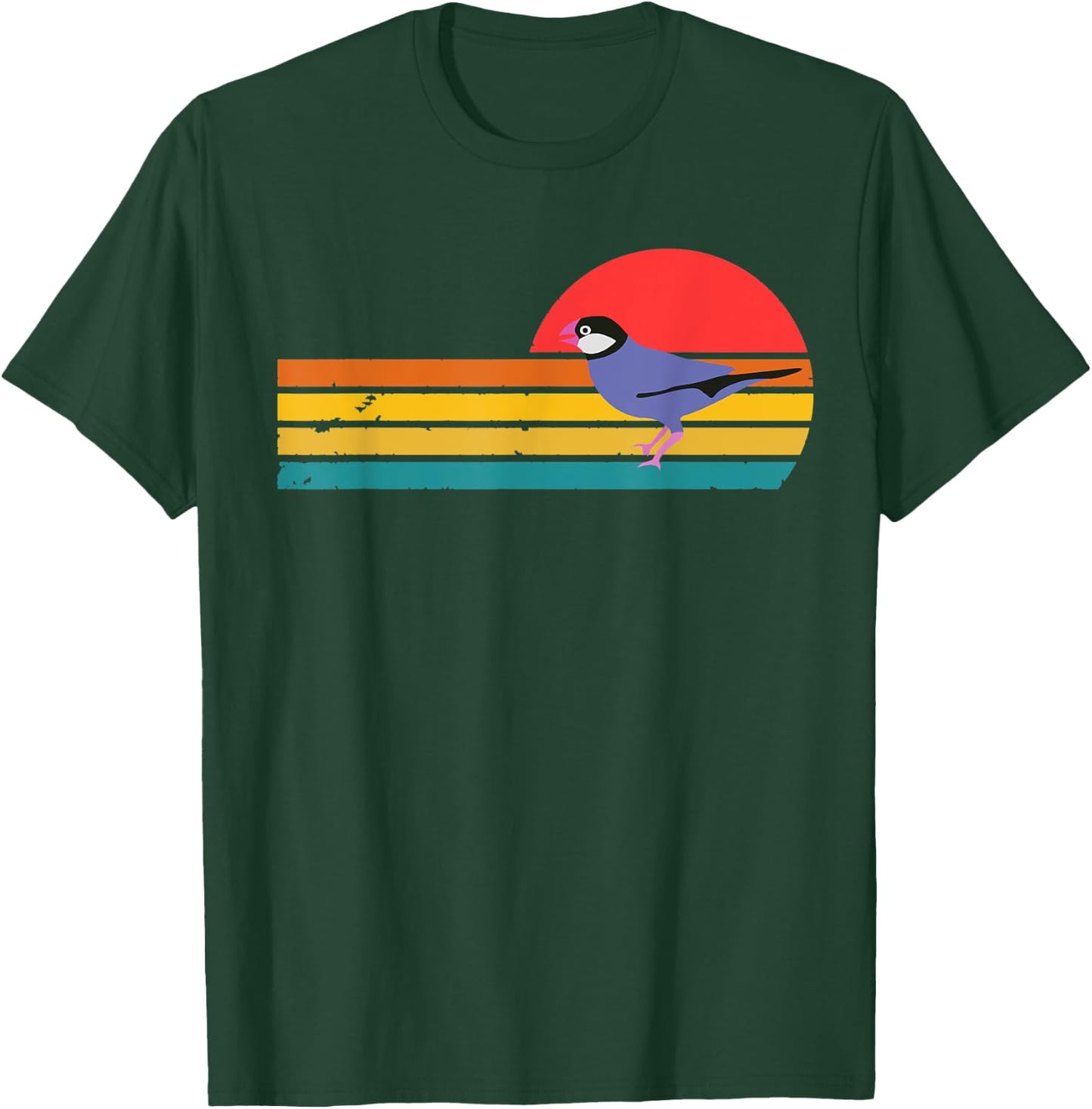 Finch Bird Birding Vintage Retro Finches T-Shirt - T-Shirt | Forest