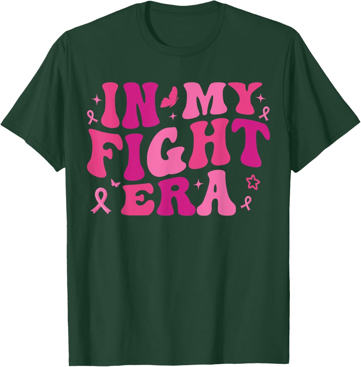 Breast Cancer Warrior Pink Ribbon T-Shirt - T-Shirt | Forest