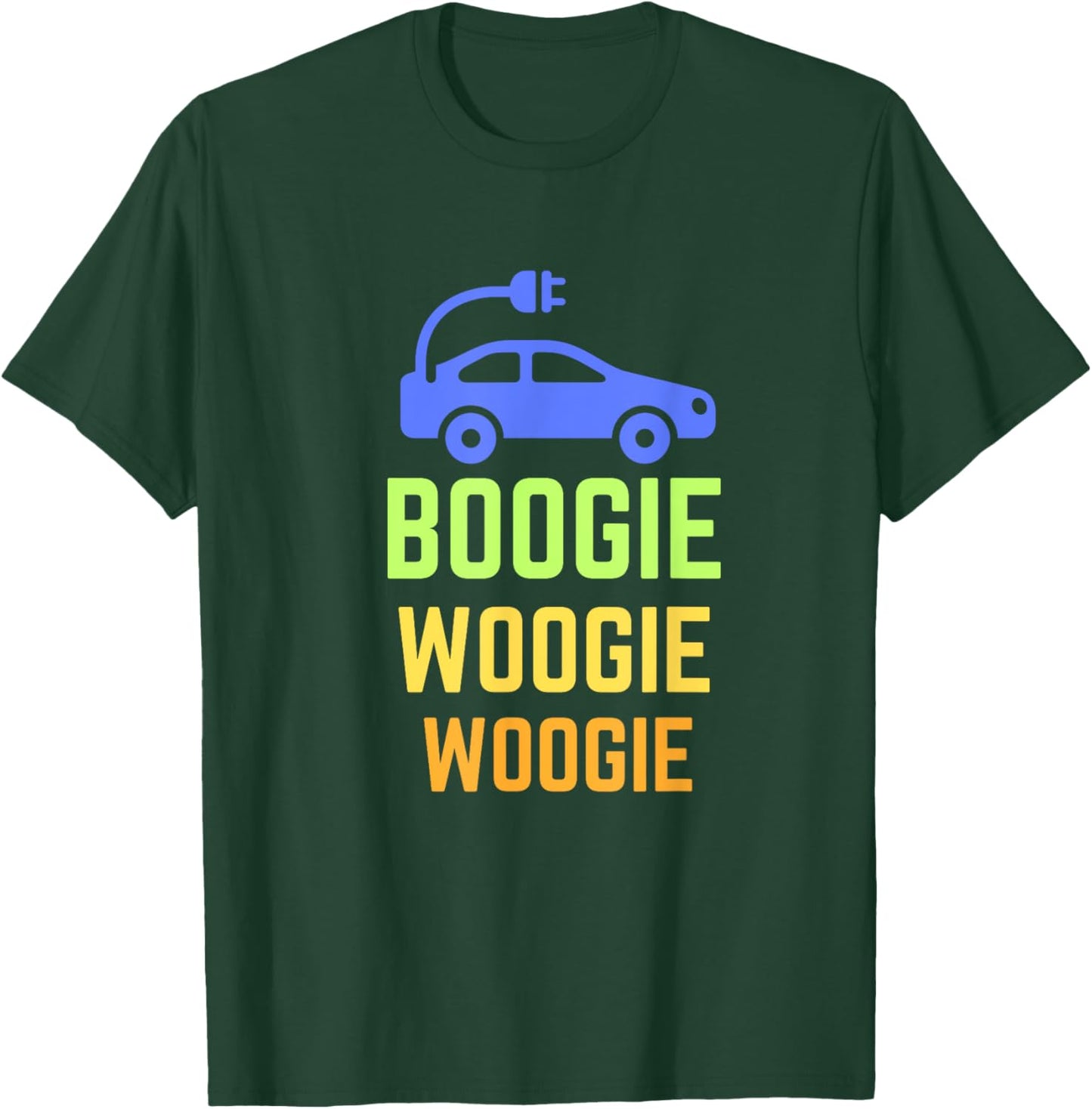 Electric Car - Funny EV Shirt - Electric Vehicle Shirt T-Shirt - T-Shirt | Forest