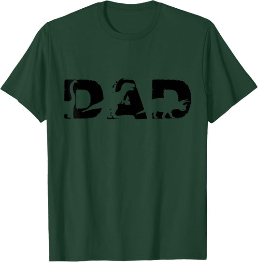 Dinosaur Dad Cute Three Rex Dino for Party in Father's Day T-Shirt - T-Shirt | Forest