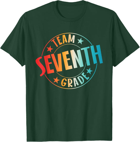 Team Seventh Grade Teacher Student Back To School 7th Grade T-Shirt - T-Shirt | Forest