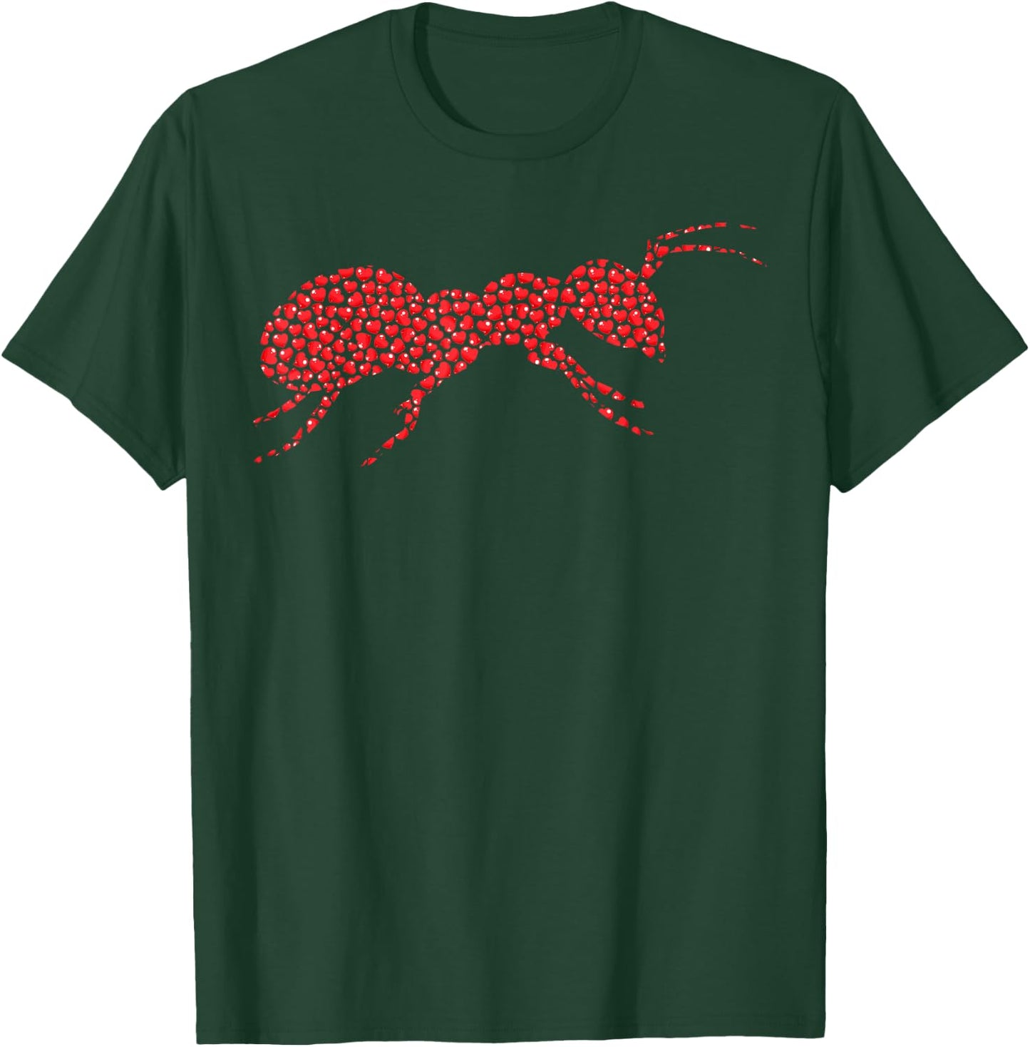 Heart Shape Love Ant Valentine's Day T-Shirt - T-Shirt | Forest