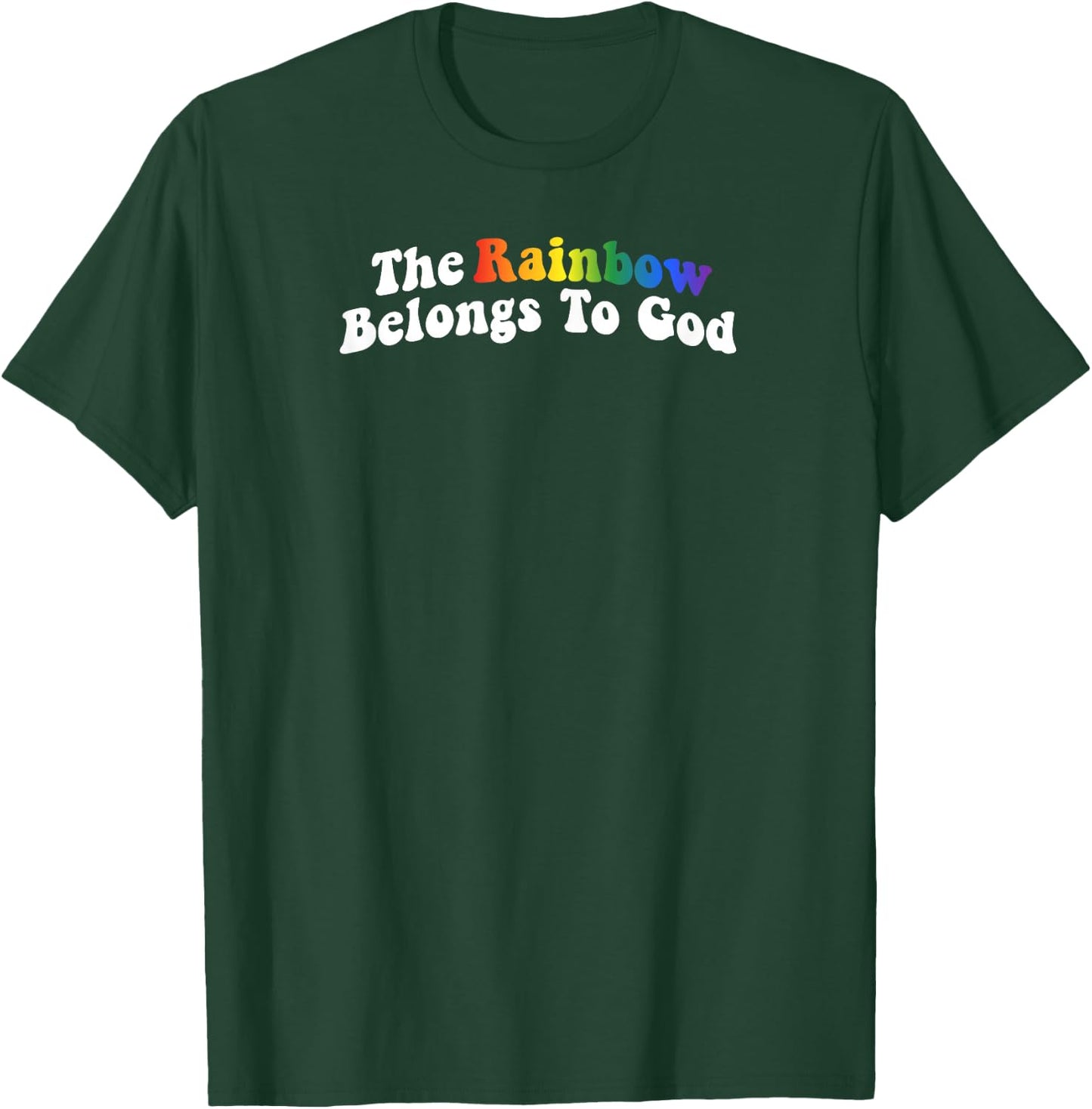 The Rainbow Belongs To God Butter Yellow T-Shirt - T-Shirt | Forest
