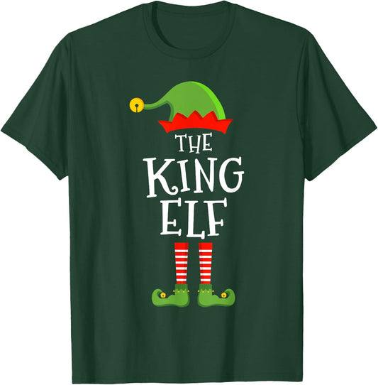 The king elf funny christmas matching family pajama T-Shirt - T-Shirt | Forest