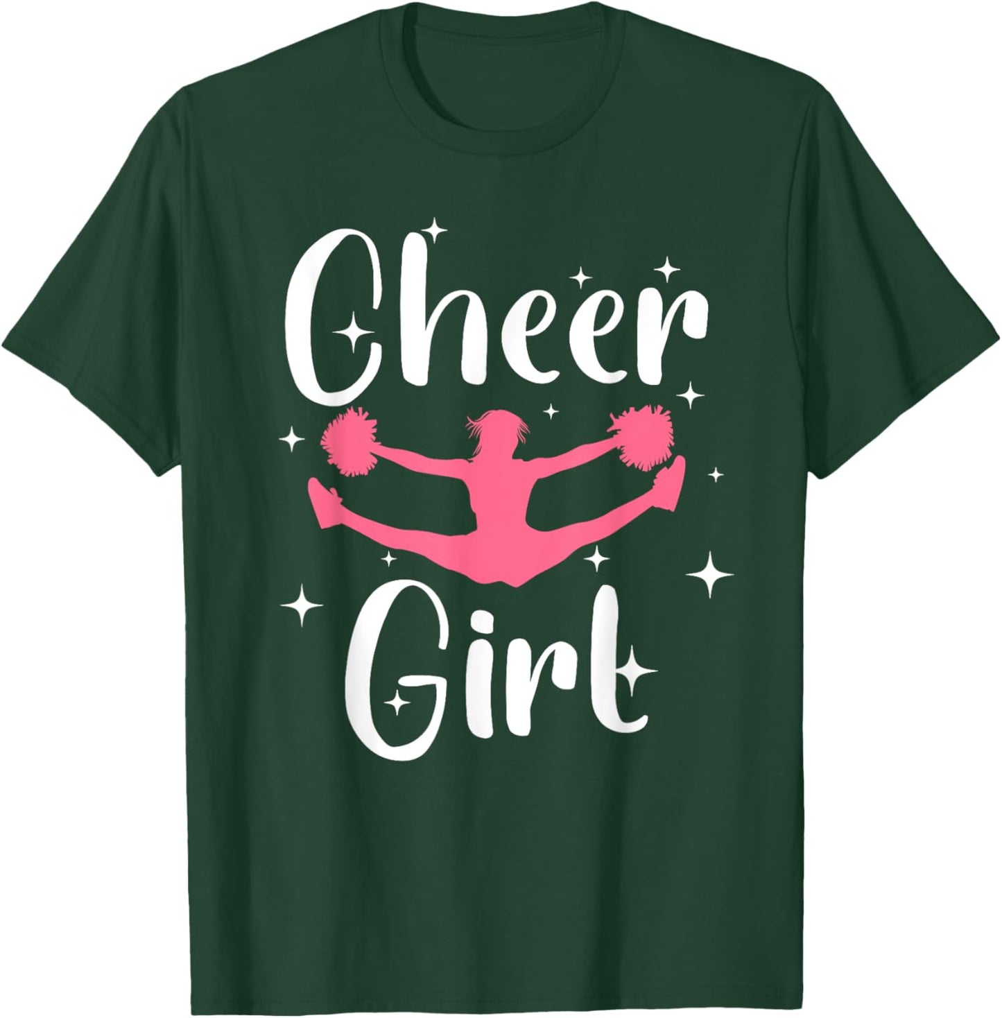 Funny Cheerleader Design for Girls Teen Women Cheerleading Small T-Shirt - T-Shirt | Forest