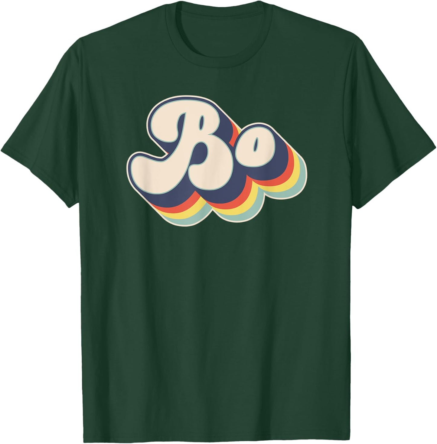 Bo Name Personalized Surname First Name Bo T-Shirt - T-Shirt | Forest