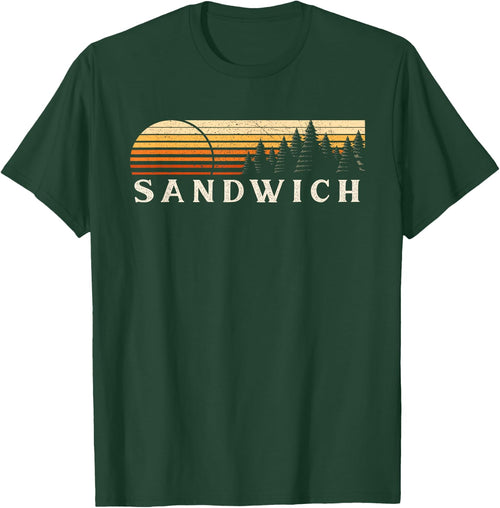Sandwich, IL Vintage Evergreen Sunset Eighties Retro