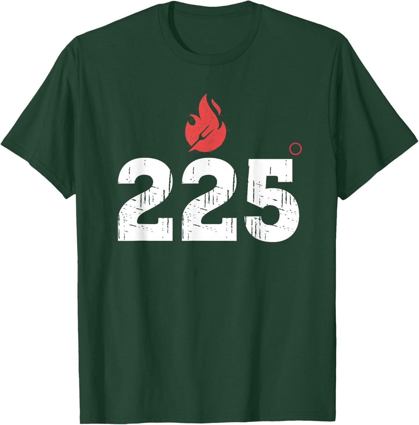 BBQ Barbeque Grilling 225 Degrees Smoking Meat Dad Father T-Shirt - T-Shirt | Forest