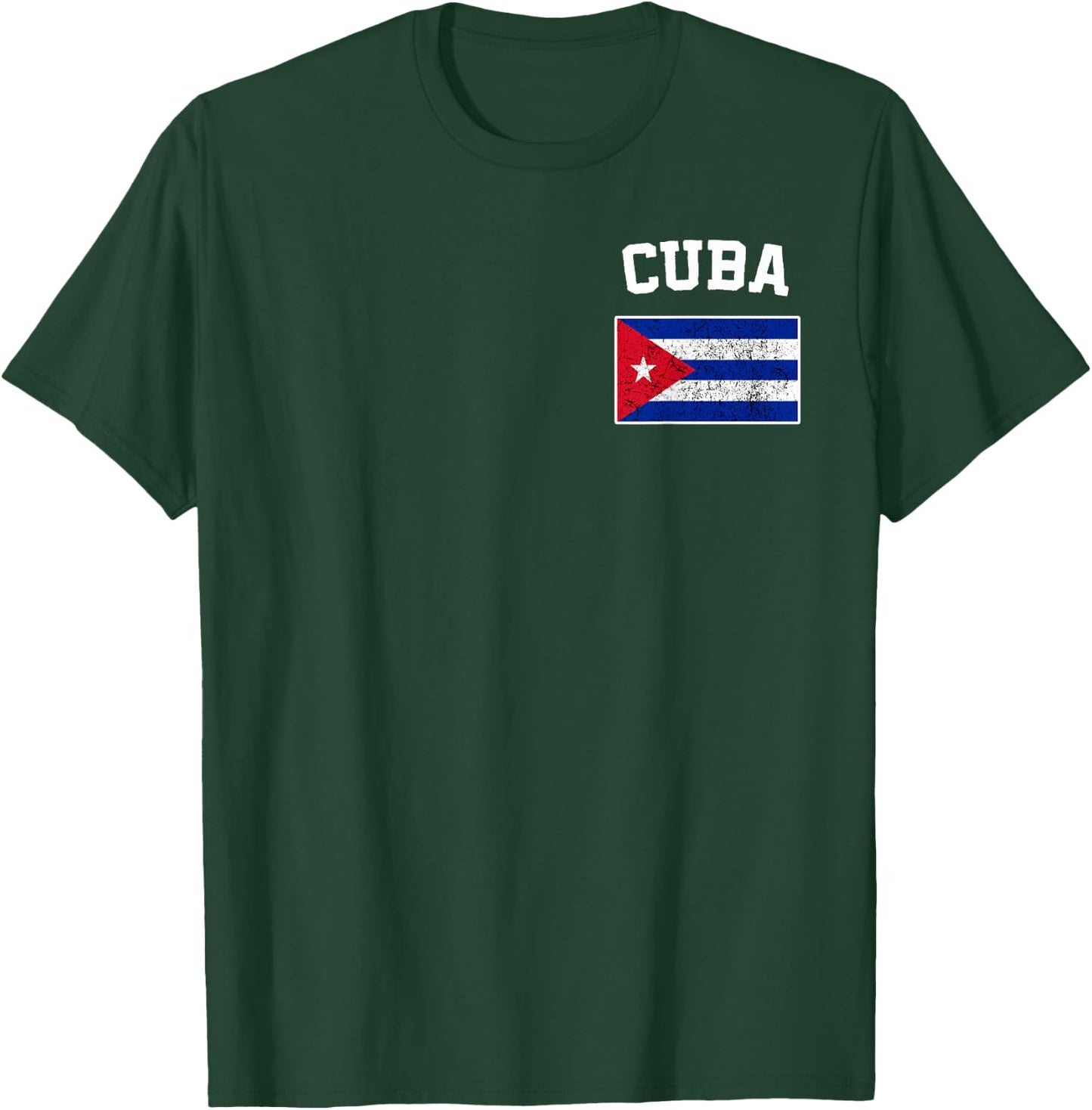 Cuba Cuban Flag Pride Hispanic Heritage Men Women Kids T-Shirt - T-Shirt | Forest