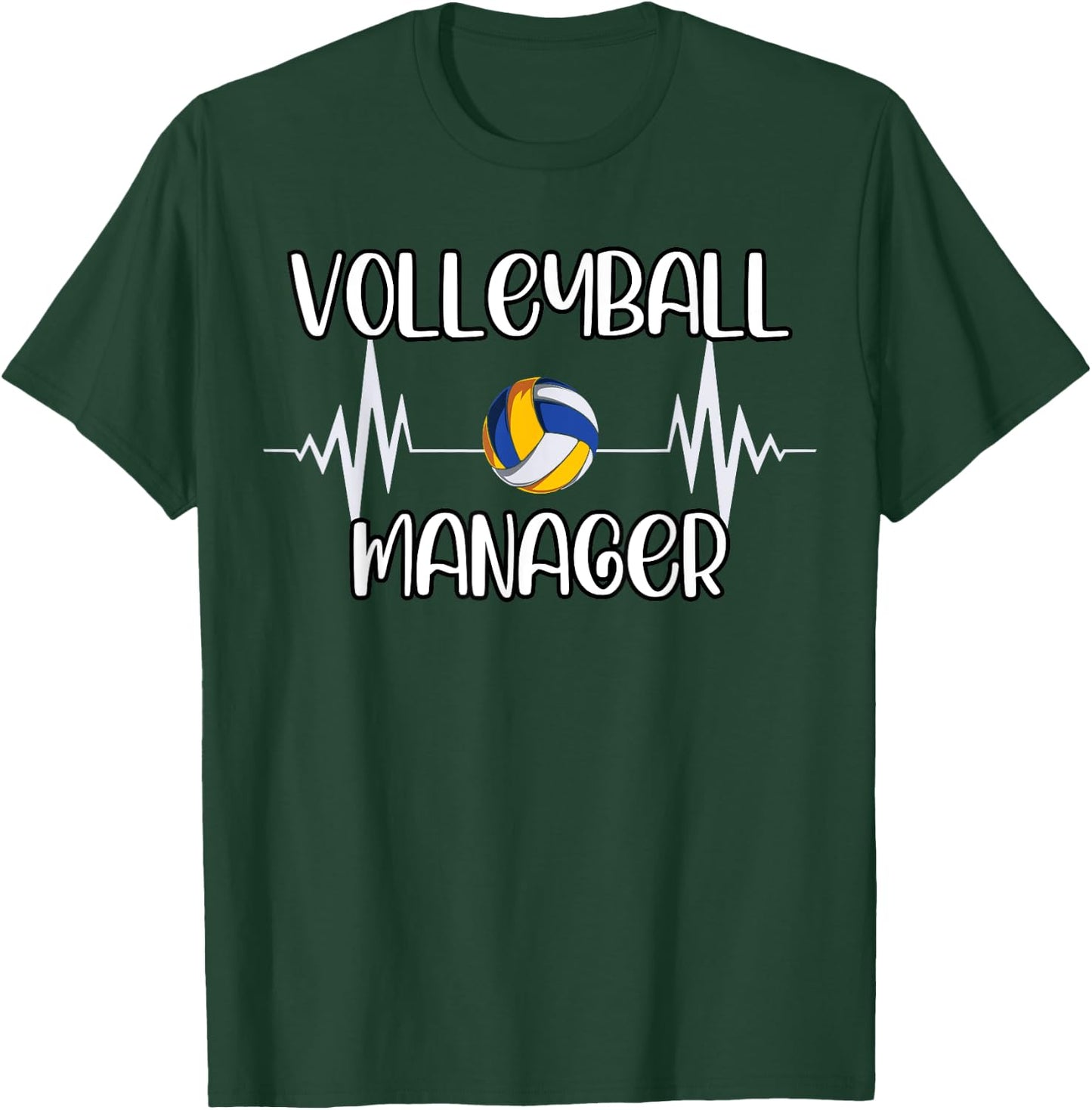 Volleyball Manager | Volleyball Apparel T-Shirt - T-Shirt | Forest