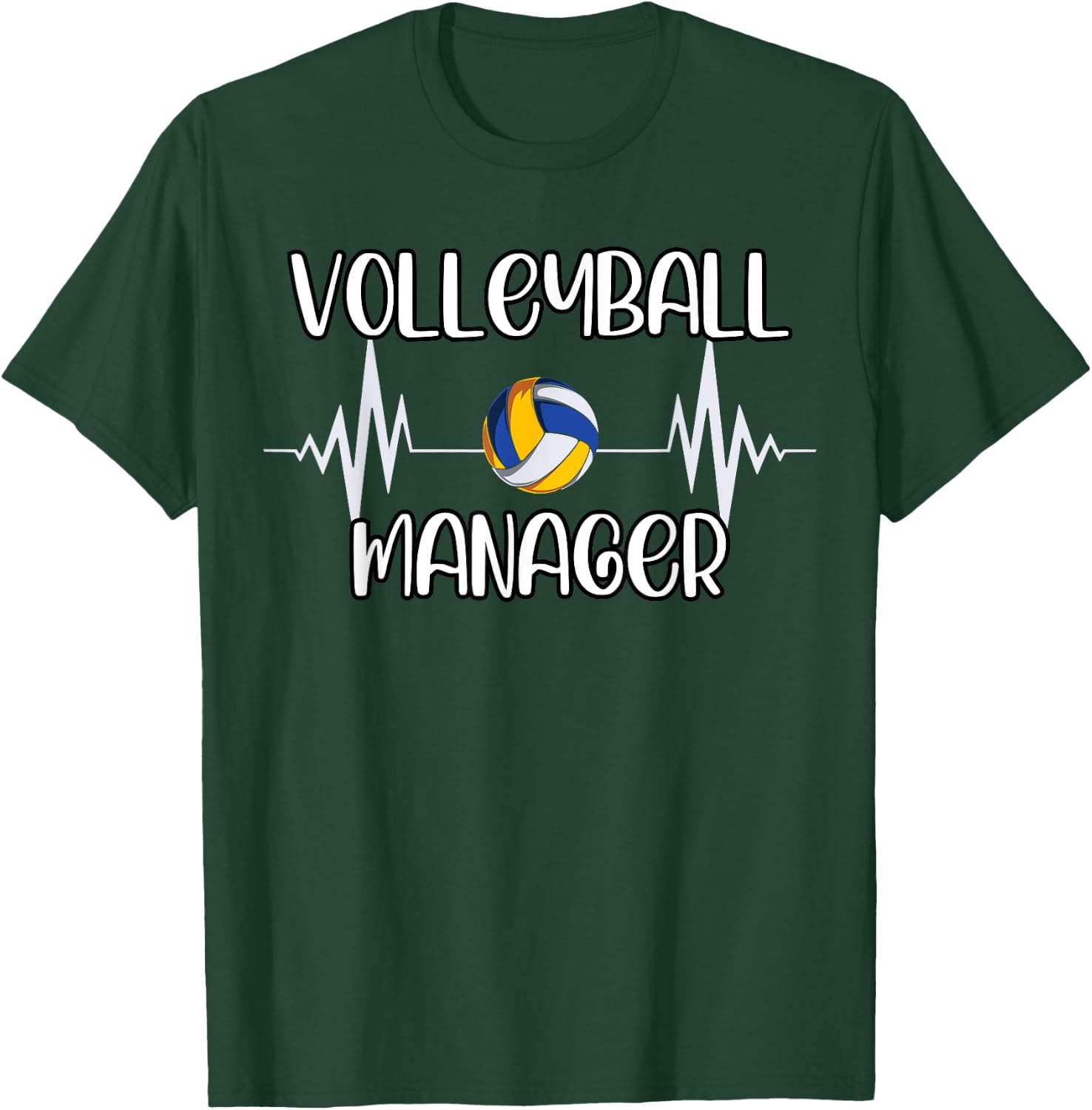 Volleyball Manager | Volleyball Apparel T-Shirt - T-Shirt | Forest