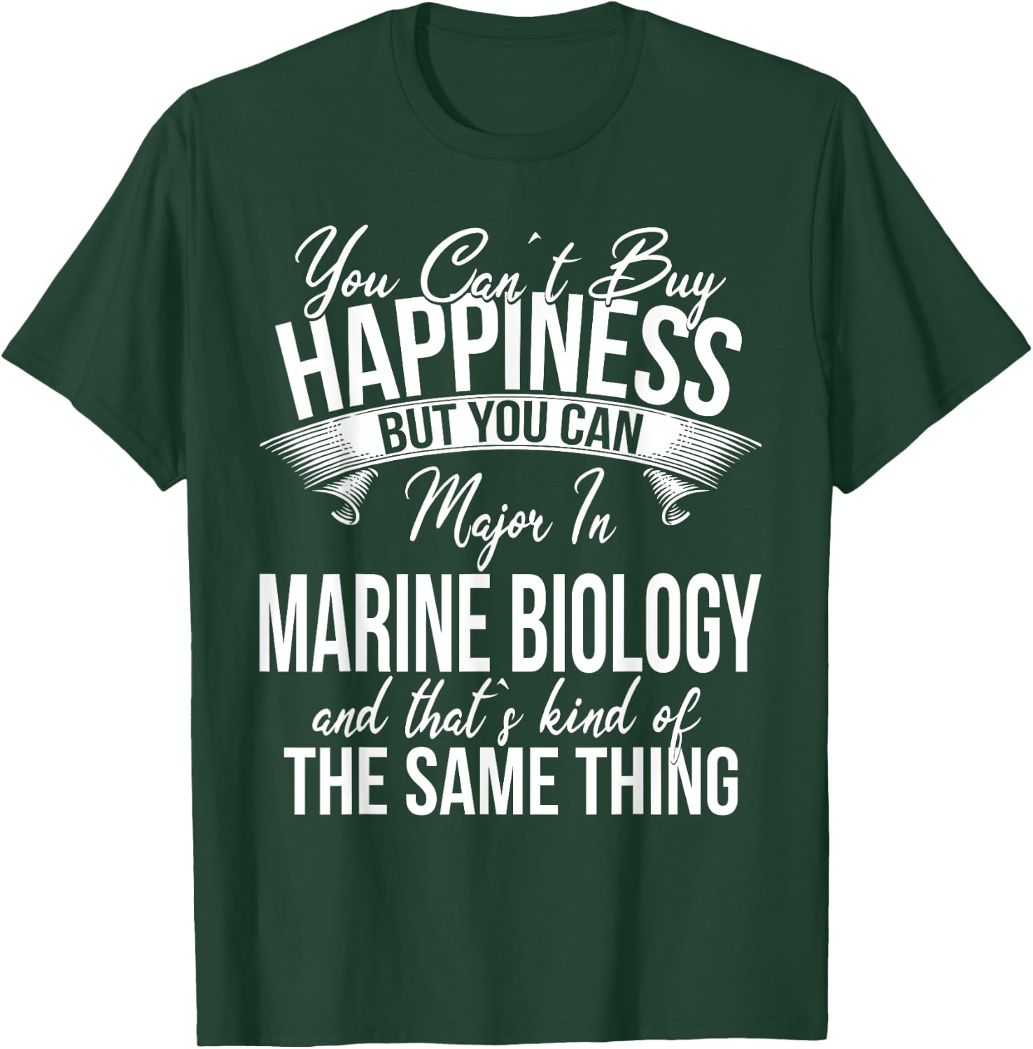 Funny Graduation Marine Biology Major T-Shirt - T-Shirt | Forest