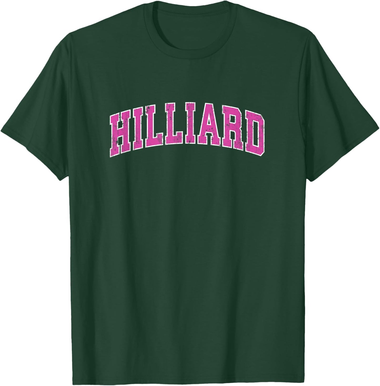 Hilliard Ohio OH Vintage Sports Design Pink Design T-Shirt - T-Shirt | Forest