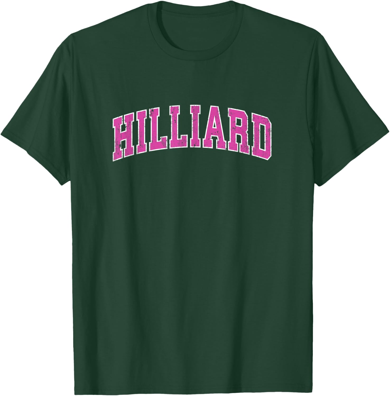 Hilliard Ohio OH Vintage Sports Design Pink Design T-Shirt - T-Shirt | Forest