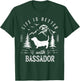 Bassador Life Better Mom Dad Dog T-Shirt - T-Shirt | Forest