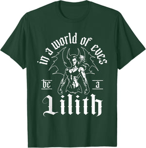 Lilith Demon Gothic Mythology Folklore Satanic Dark Occult T-Shirt - T-Shirt | Forest