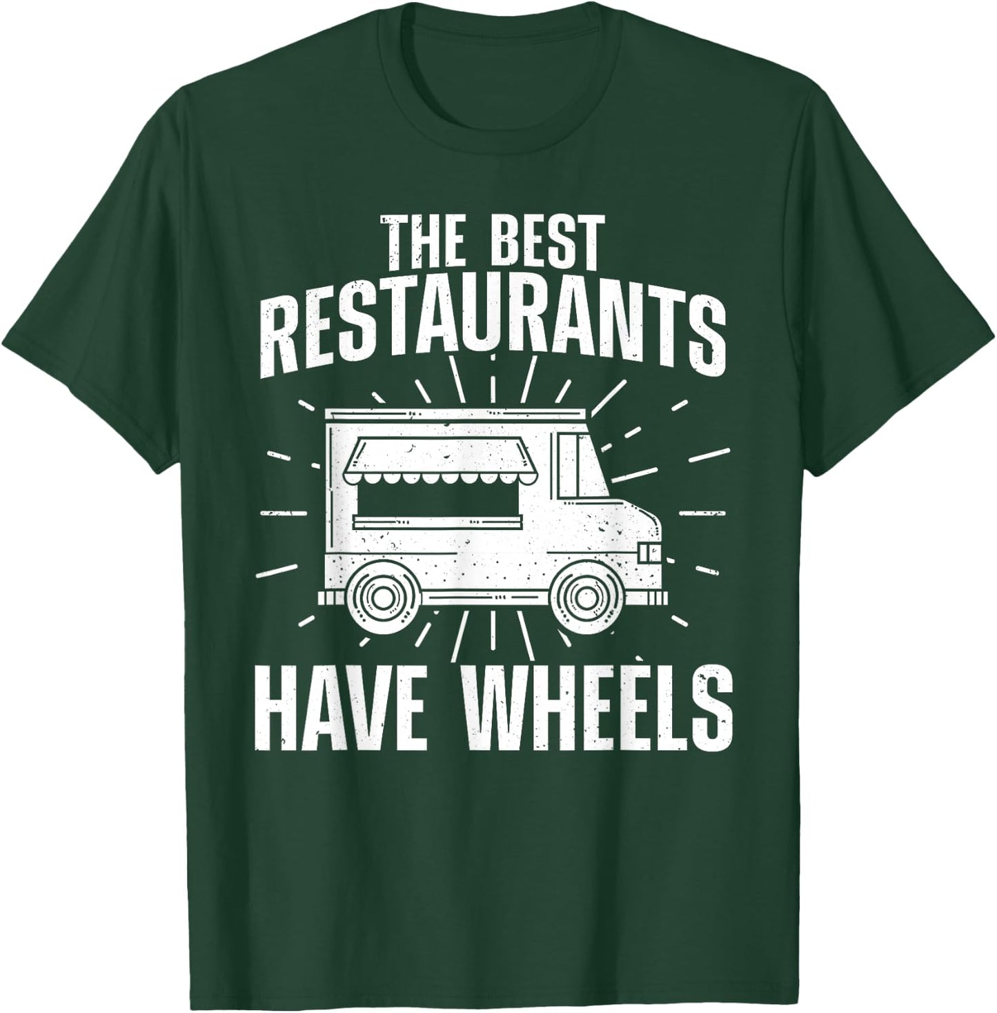 Cool Food Truck Women Culinary Chef Pizza BBQ Driver T-Shirt - T-Shirt | Forest