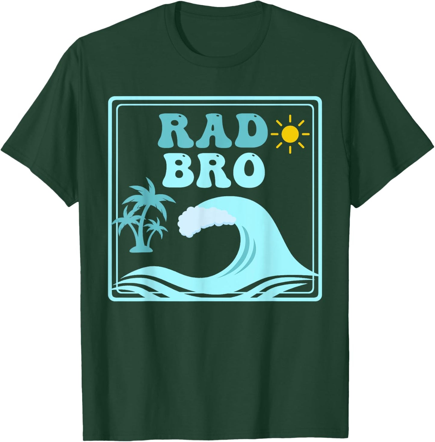 Rad Bro The Big One 1st Birthday Surf Family Matching T-Shirt - T-Shirt | Forest