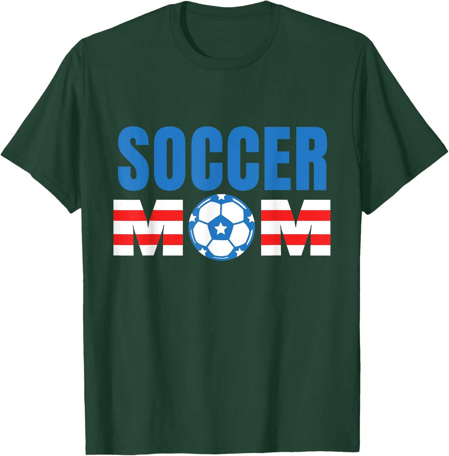 Soccer Mom Proud Kids Girl Teen Football Mothers T-Shirt - T-Shirt | Forest