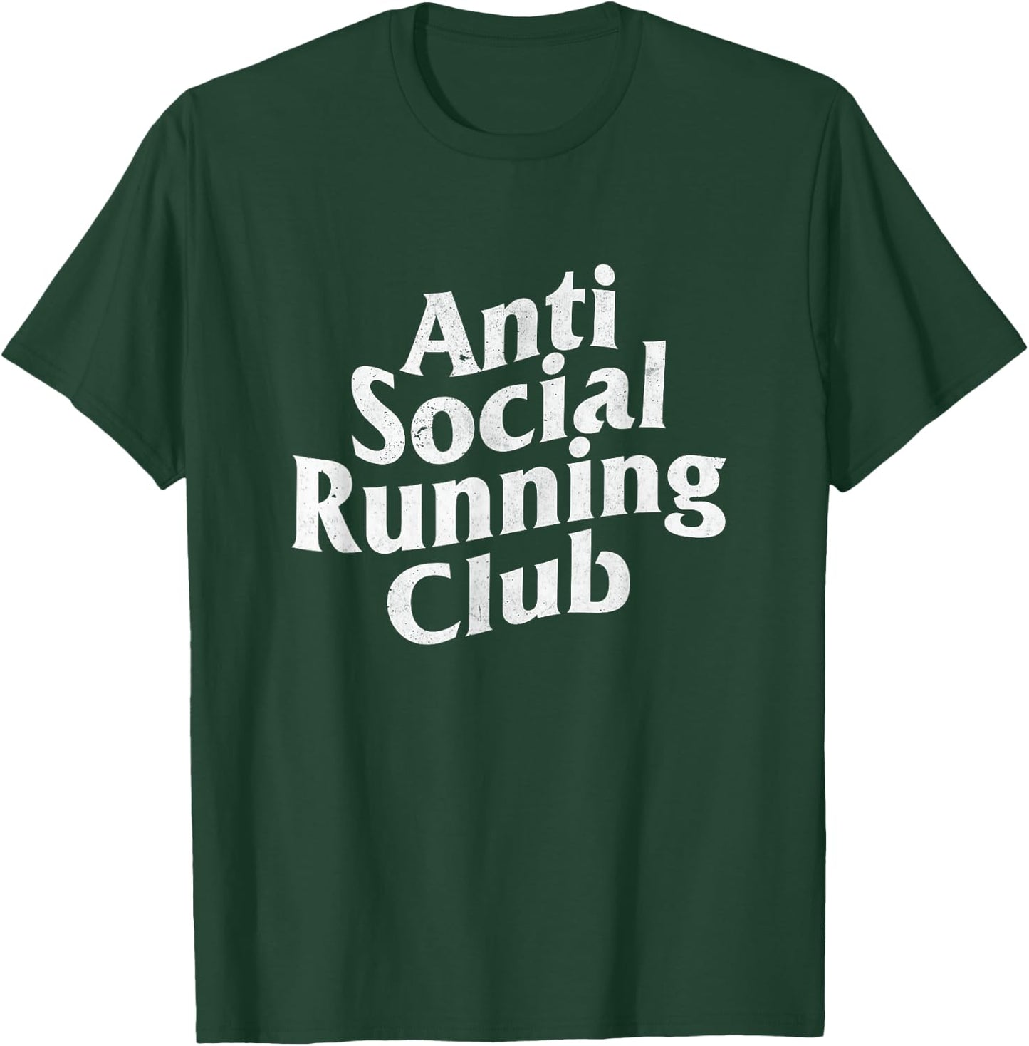 Anti-social running club / solo treadmill runner T-Shirt - T-Shirt | Forest