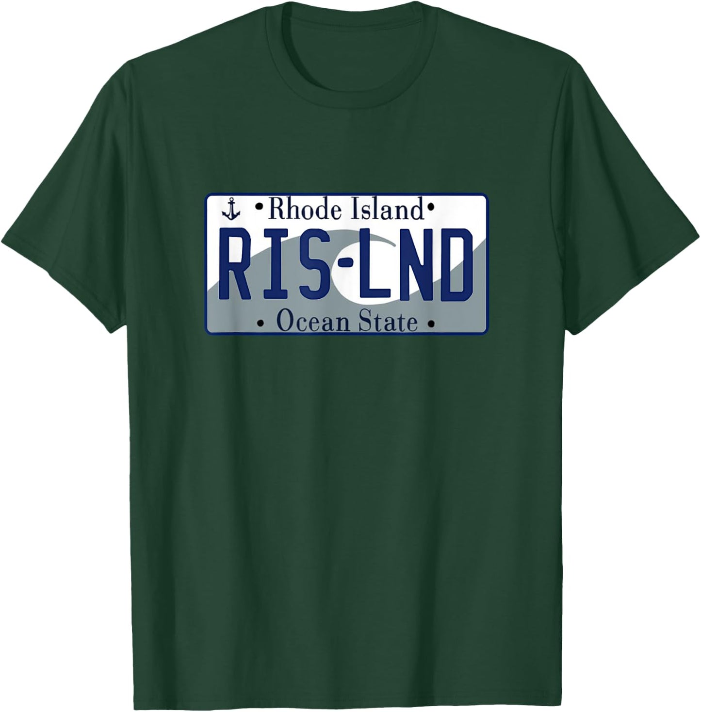 Rhode Island - RI - License Plate - Classic T-Shirt - T-Shirt | Forest