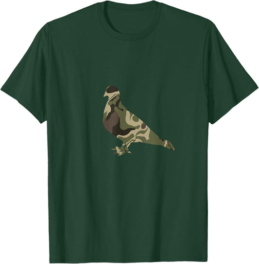 Dove Hunting Trip messy bun Hunters Bird Military Dove Camo T-Shirt - T-Shirt | Forest