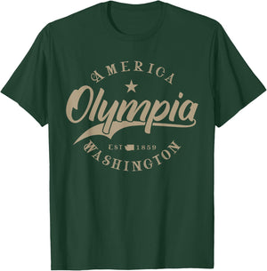 Olympia WA | Washington T-Shirt - T-Shirt | Forest