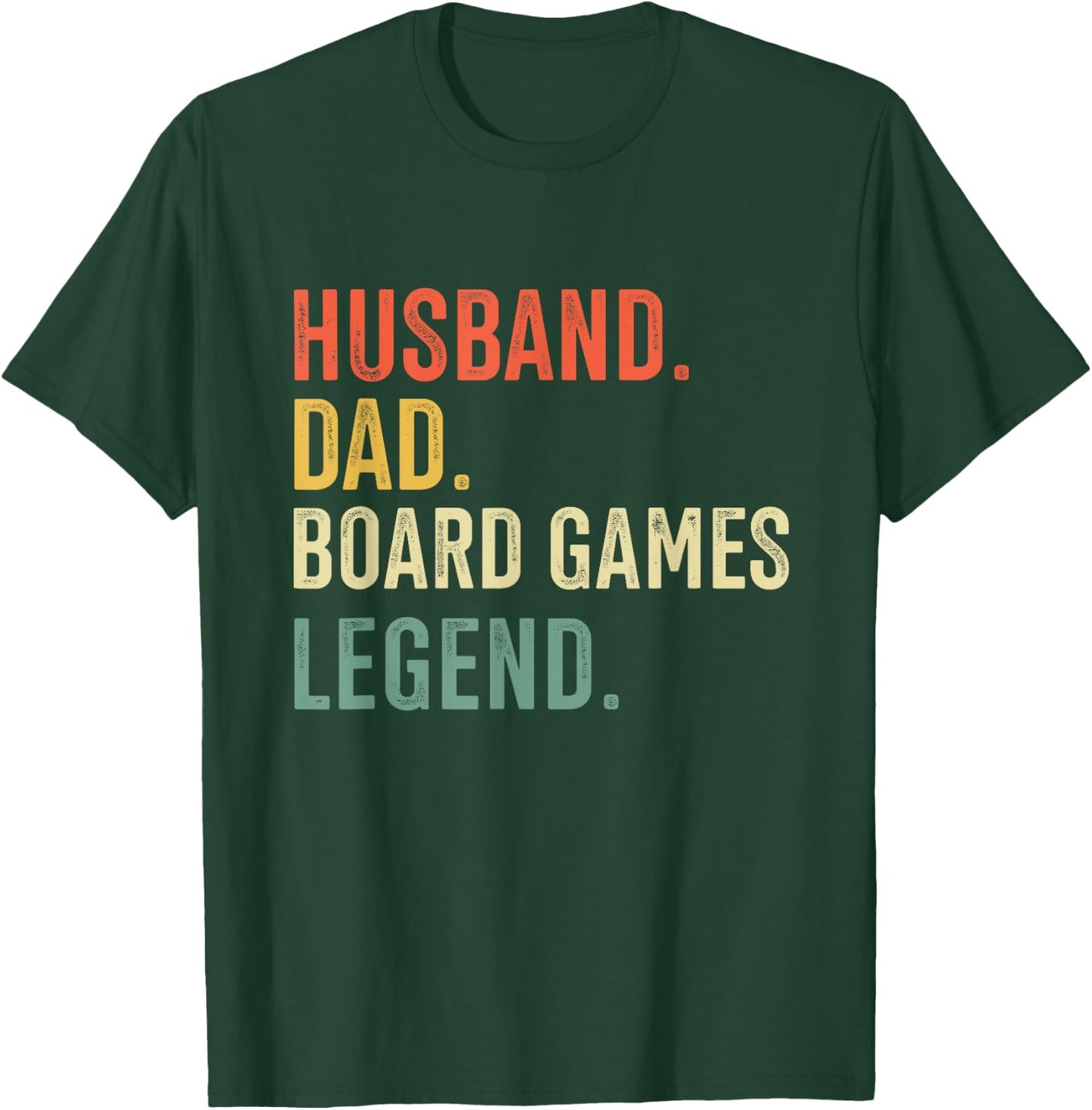 Husband Dad Board Game Legend Vintage Clothing T-Shirt - T-Shirt | Forest