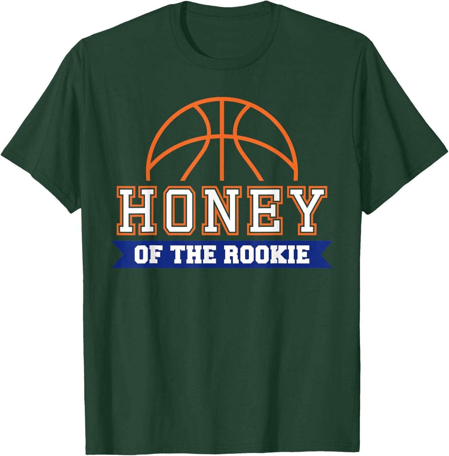 Honey of Rookie 1st Birthday Basketball Theme Matching Party T-Shirt - T-Shirt | Forest