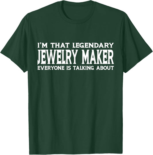 Jewelry Maker Job Title Employee Funny Worker Jewelry Maker T-Shirt - T-Shirt | Forest