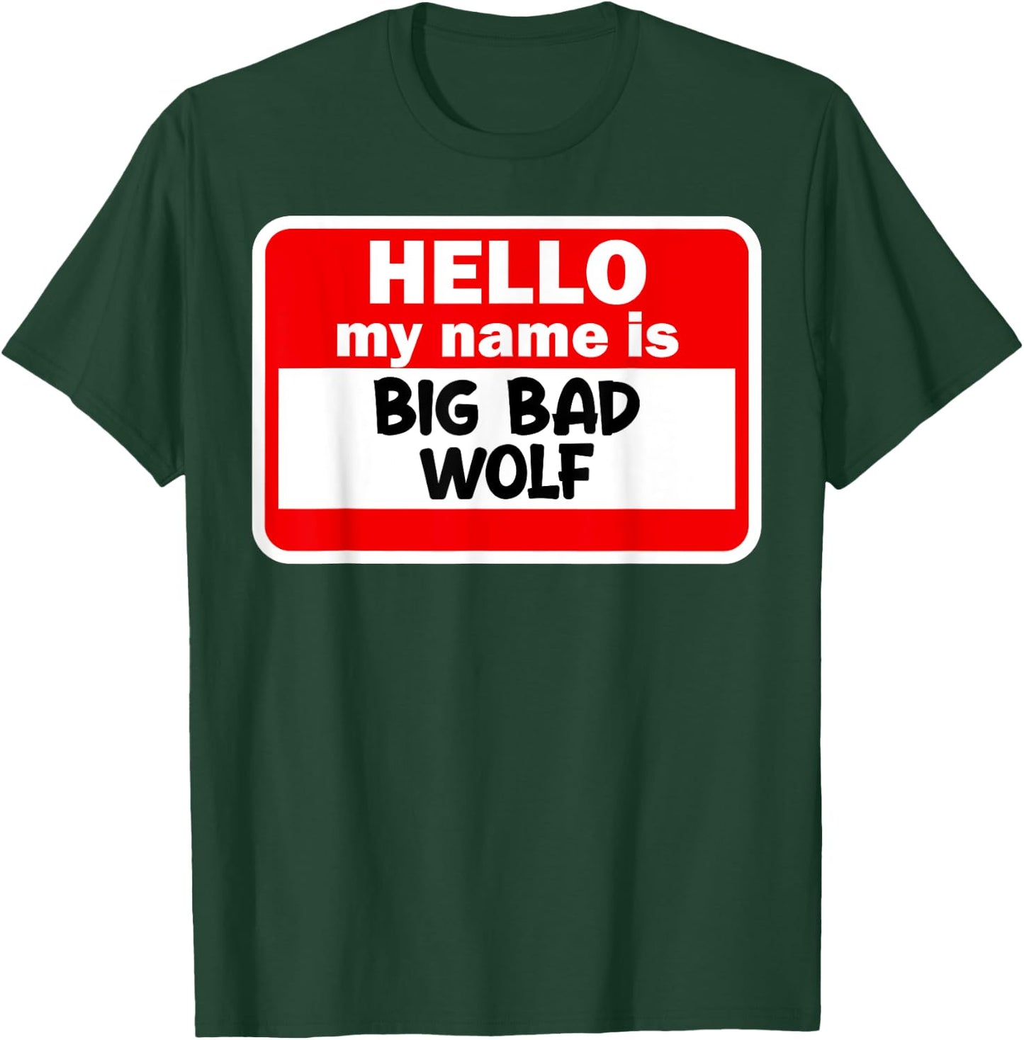 Big And Bad Wolf Three Pigs Halloween Folklore Outfit T-Shirt - T-Shirt | Forest